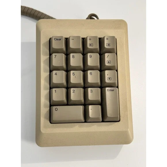 Apple Numeric Keypad & Cable for Macintosh 128k 512k Mac Plus RARE Vintage M0120